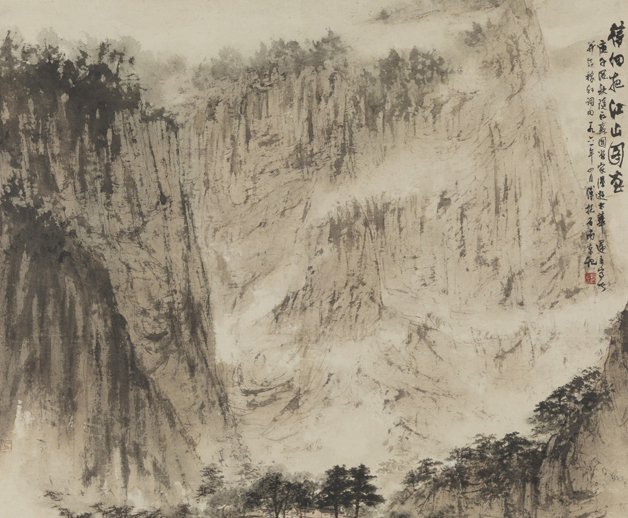 《待細把江山圖畫》100×111.5cm，1961年